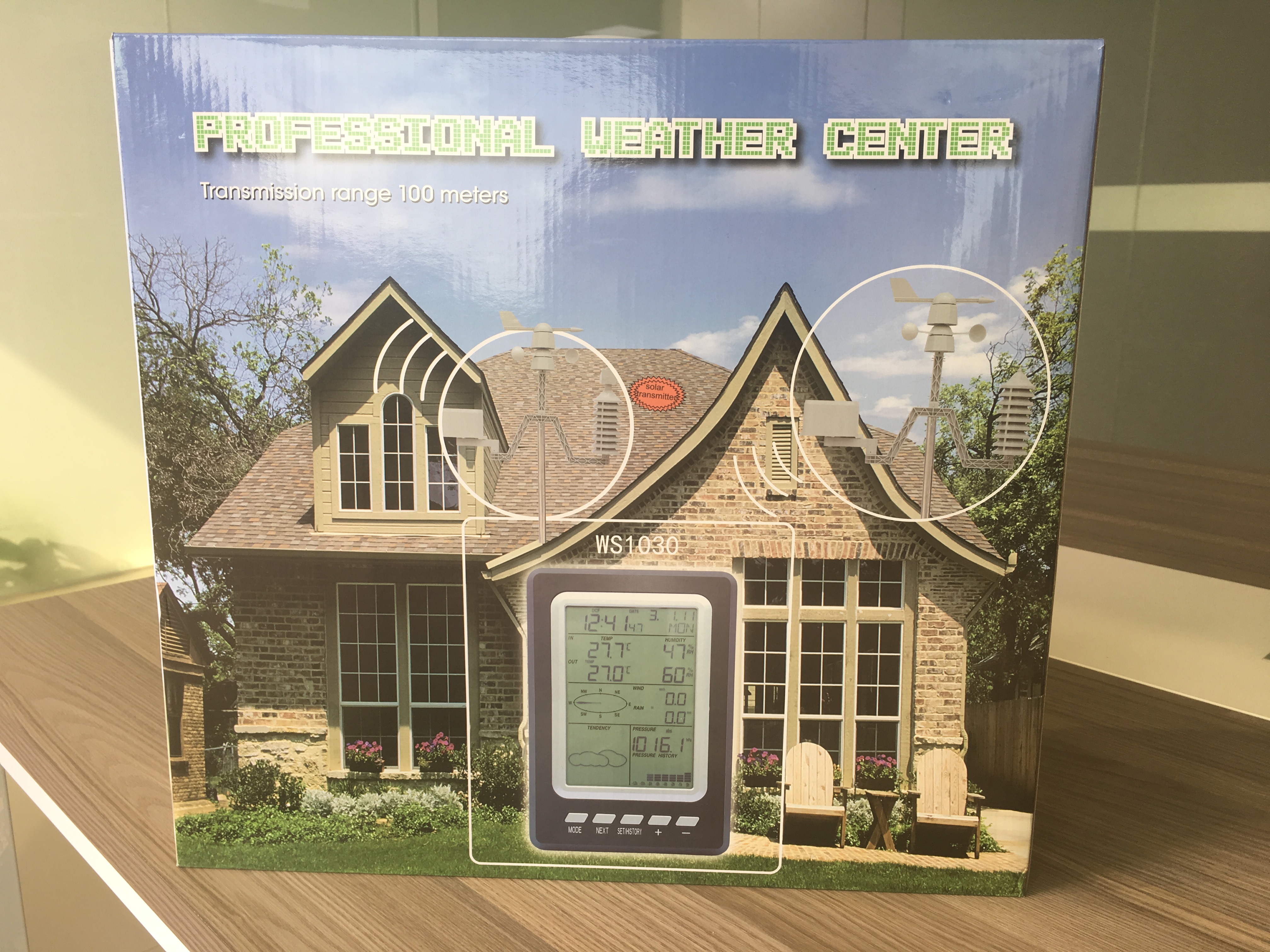 OEM Portable Wireless Color Screen Forecast Weather Station Professional Temperature And Humidity Sensor