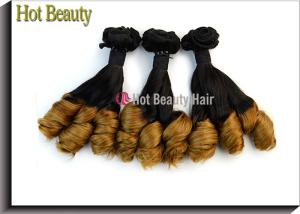 Quality Tangle Free 7A Grade Virgin Hair Omgbre Spring Curl Weave Two Tone Color wholesale