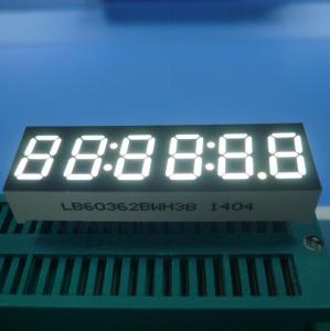 6 Digit 7 Segment LED Display , Ultra Bright White LED Clock Diplay 0.36 Inch
