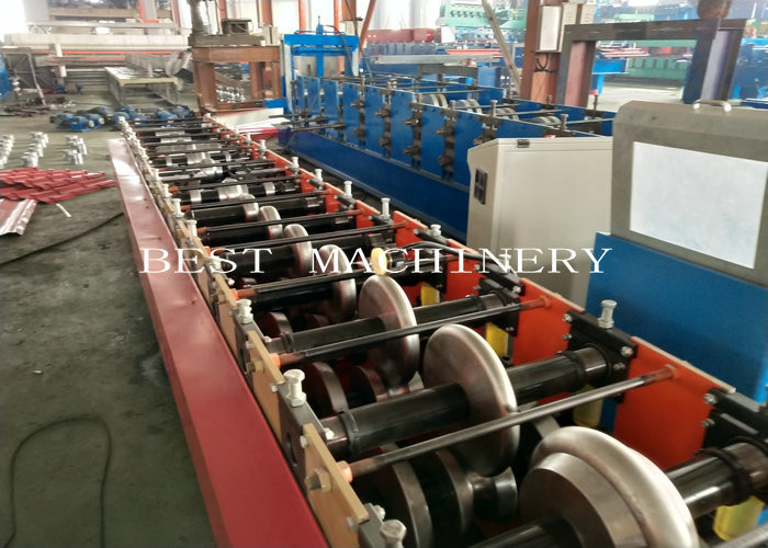 Roof Ridge Cap Cold Roll Forming Machine 350H Steel With PLC Control
