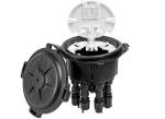 PP Material Fiber Optic Splice Closure Waterproof IP68 Dome Type 2 In 8 Wall