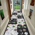 Super Geometric Style Large Commercial Floor Mat For Flower Entrance Corridor