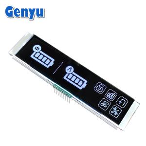 Quality 4.5V 9PIN VA LCD Display White Graphics Black Panel Long Strip wholesale