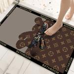 Crystal Velvet Cartoon Bathroom Waterproof Carpet Anti Slip Kitchen Mat