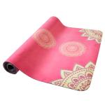 Foldable Travel Suede Yoga Mat Eco Friendly Fitness Pilates Natural Rubber Yoga