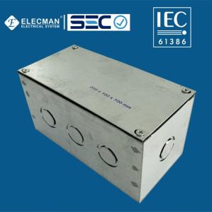Quality IEC 61386 Large Waterproof Steel Welded Electric Cable Junction Box 200*100*100mm wholesale