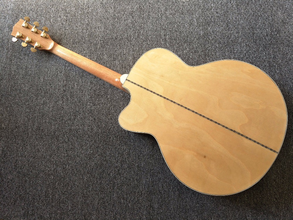 Factory Chibson style customization J200 Acoustic Guitar Cutaway Acoustic Classic Guitar with Pickup and Hardcase