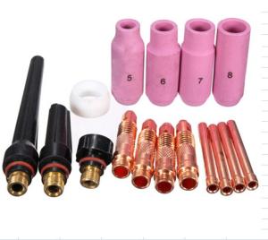 Quality 16pcs Tig Consumables Kits , Argon Welding Torch Spare Parts For WP17 18 26 wholesale