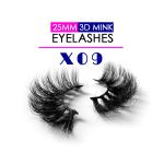 Long Lasting 25MM Mink Lashes Private Label Customized Logo For Makeup