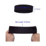 Sweatbands Polyester Cotton Workout Sweat Absorbing Headband For Sports Hair