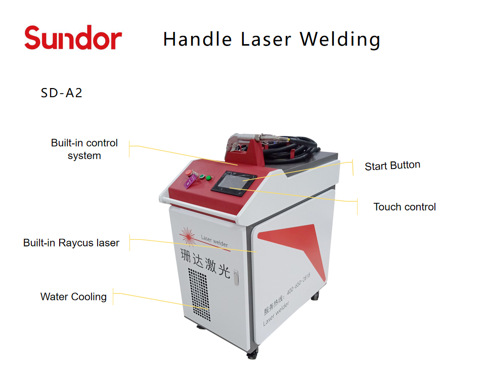 Portable Laser Welding Machine 1000w 1500w 2000w Stainless Steel Welding Machine
