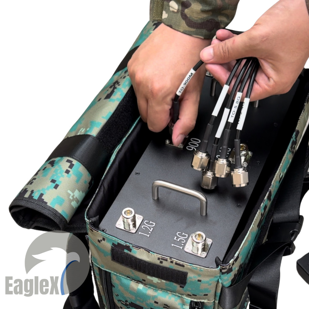 433M 900M 1.2G 1.5G 2.4G 5.8G Backpack Jammer Anti Drone Jammer Signal GPS Defense