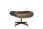 SGS ISO Leather X Stool Ottoman Footstool With Wood Frame