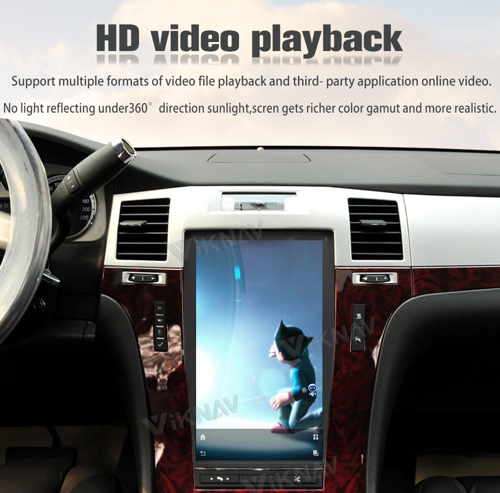 Viknav Car Radio For Cadillac Escalade (2008-2012) 13.6 inch Android Auto Car Radio Upgrade Wireless CarPlay Stereo