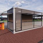 Modern Sustainable Prefabricated Modular House for Outdoor Party Team Building