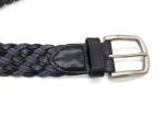 Webbing Woven Braid 3.5cm Mens Casual Leather Belt