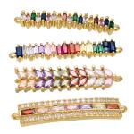 OEM DIY Gold Rainbow Zirconia Bracelet Crystal Bracelets And Necklaces