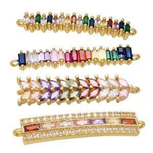 Quality OEM DIY Gold Rainbow Zirconia Bracelet Crystal Bracelets And Necklaces wholesale