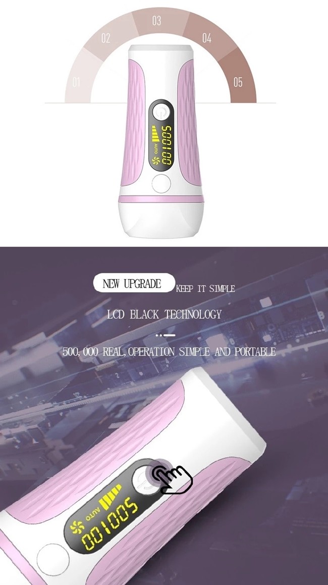 Permanent 500000 Shots 3.3 cm2 Light Area IPL Laser Handset