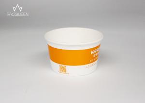 Quality Small Customized Paper Sundae Cups , Gelato Paper Cups Food Grade wholesale