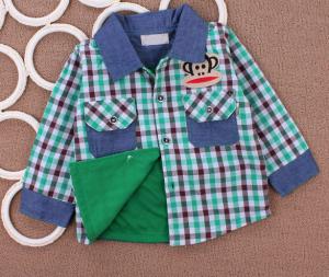 Quality Cotton Childrens Clothes , 2 Years Boys Bodiness Shirt Long Sleeve wholesale