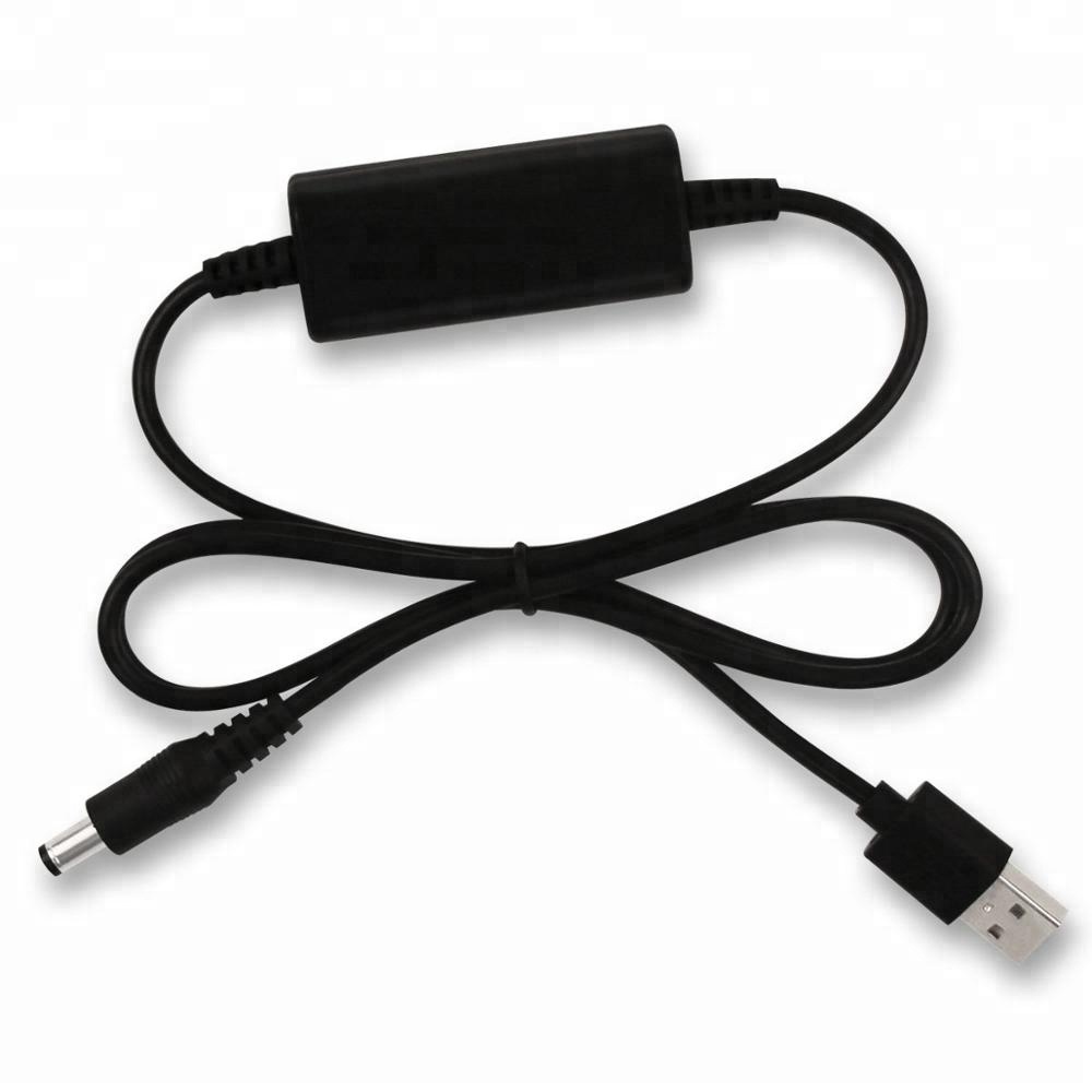 2A Output Current 1.5m USB A Male to DC5521 Converter 12V DC to 5V/9V/12V Step Up Cable