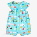 100% organic cotton Rompers short summer sleeve romper for baby boy girl rompers