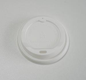Quality 62mm CPLA White Disposable Biodegradable Coffee Lids wholesale