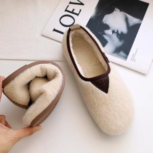 Quality Pregnant Women Cotton Soft Soled Shoes Flat Bottomed Plus Velvet Warm Peasy wholesale