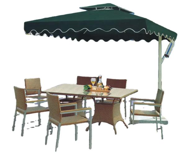 6 Piece patio furniture arm chairs outdoor furniture plastic wood handrail
