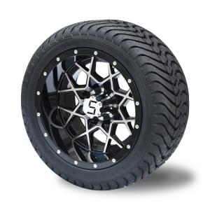 Quality 215/35-12 Street Tyres and 12 Inches Golf Cart Rims 4 PLY DOT Rated wholesale