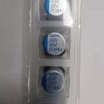 5x4mm SMD Aluminium Electrolytic Capacitor , 330uf 30V Power Supply Capacitor