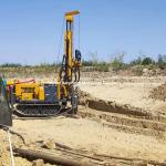 150m Hydraulic Water Well Drilling Machine For 17 - 31m³/Min Air Consumption