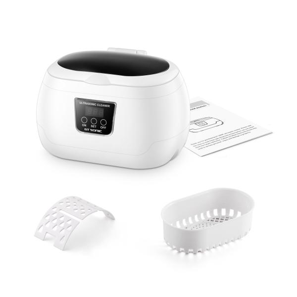 Small Digital 43kHz Home Ultrasonic Cleaner 35watt 600ml With Ultrasonic Sound