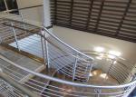 Customized Color Stainless Steel Staircase Railing For Restaurants / Commercial