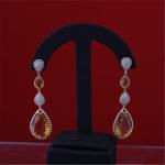 18K Yellow Gold Serpent Boheme 4 Motifs Earrings Citrine Pendant Earrings XS and