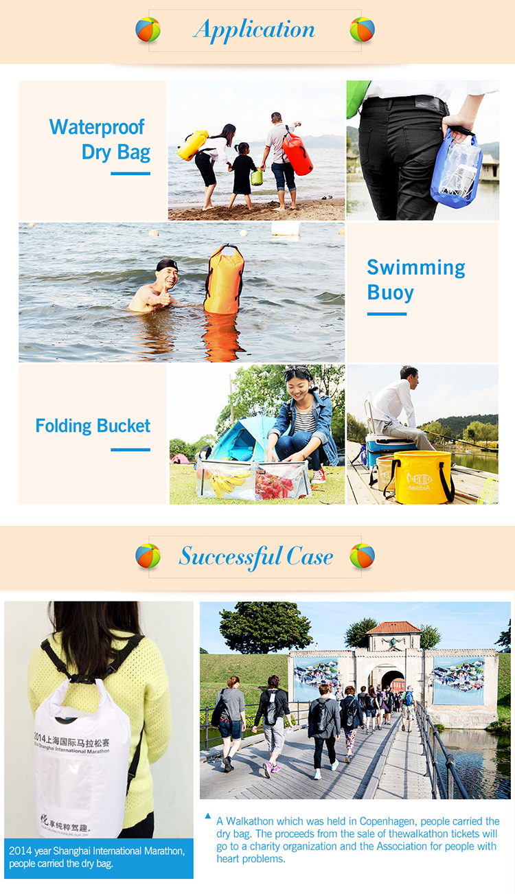 High Visible Inflatable Open Water Swimming Buoy 49*28cm With Belt