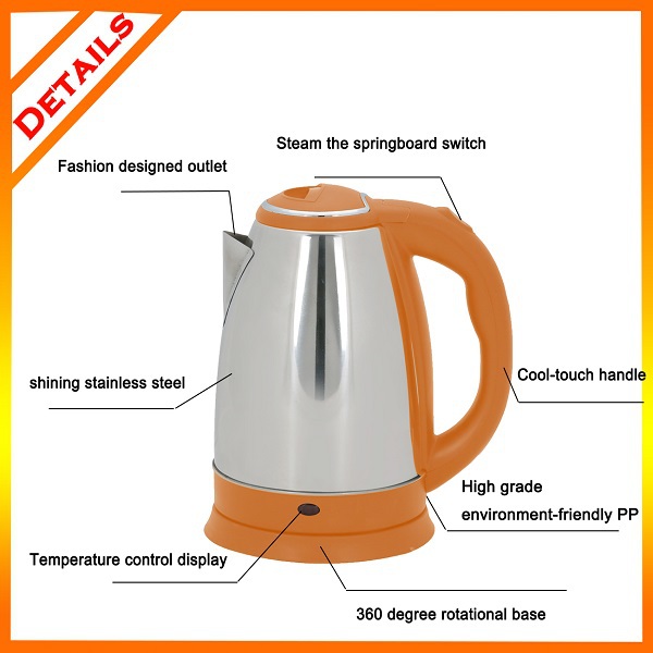 Supplier From China Stainless Steel Polished Commercial Instant Electric Tea Kettle