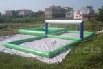 Anti-UV 0.9mm PVC Tarpaulin Inflatable Water Volleyball Court For Water Sport