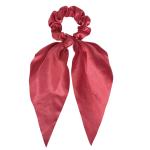 Satin Fabric Scrunchies solid color ribbon hair tie