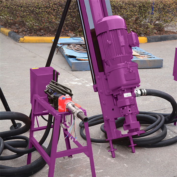 Hydraulic Rotary Borehole Portable Drilling Rig Mining Machine 50m Deep Rock Drilling Rig