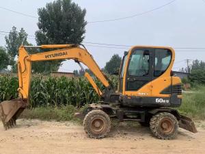 Quality Used Wheel Excavator Hyundai 60W-9 Bucket capacity max. 0.21 m3 wholesale