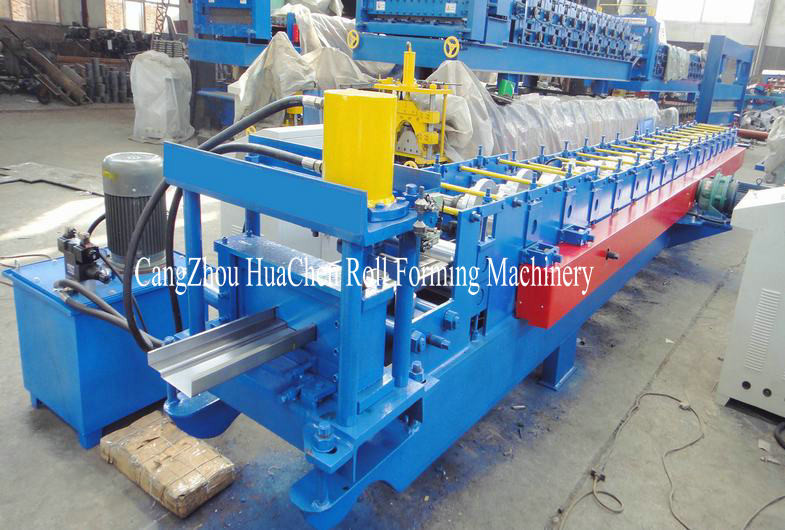 Galvanized Steel Door Frame Roll Forming Machine 1.2mm With Punch Lock Holes
