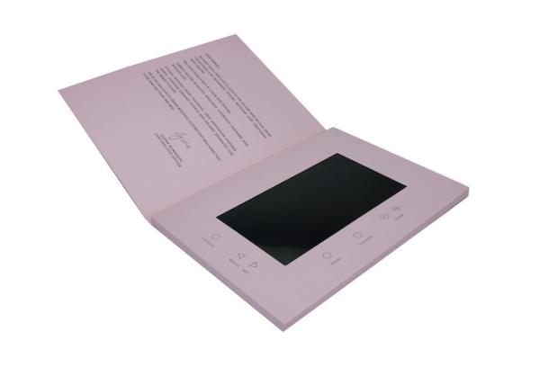 4.3Inch Multi - pages Video Booklet for Trade Show , 512M lcd video brochure
