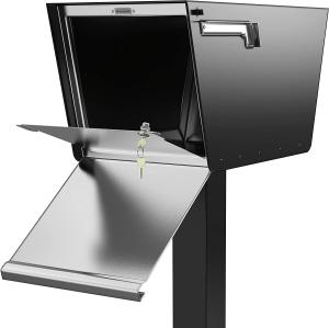Quality Aluminum Textured Black Mailbox Post The Ultimate Solution for Residential Mailboxes wholesale