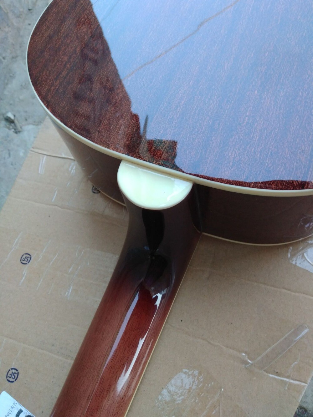 acoustic guitar 00 solid spruce parlor acoustic guitar OOO body maroon color customize white pearl vintage guitar