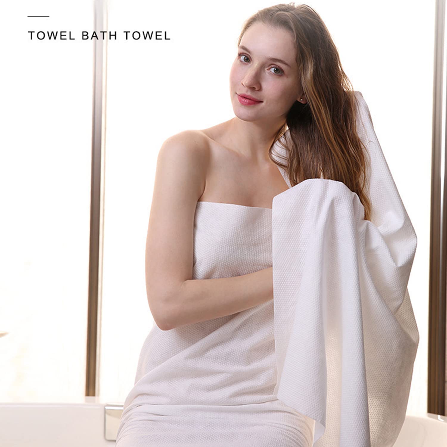 Thick Soft Large Disposable Bath Towels Dry Towels Viscose Plant Fiber Material