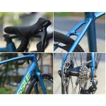 700C Complete Aluminum Carbon Fiber Bicycle 21 Speed Double Disc Brake Full