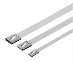 7.9*600mm Self Locking Cable Tie 304 316 Stainless Steel Industrial Grade Metal