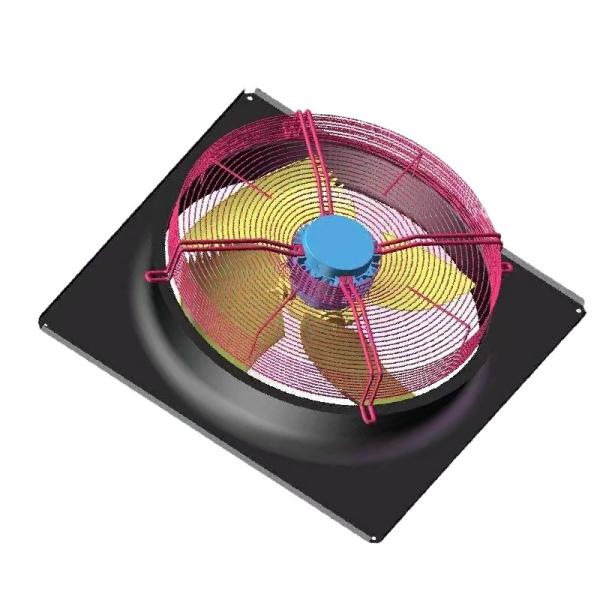 380v 800w Industrial Axial Flow Fans 900mm 3 Phase Axial Fan For Frozen Cold